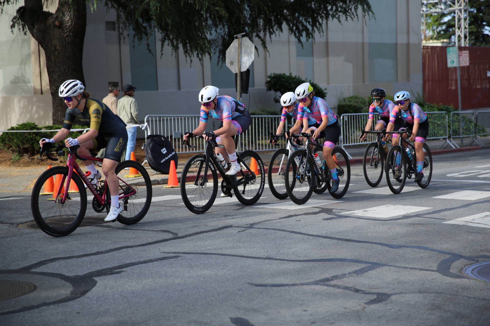Berkeley Bike Club Juniors and Monarch Racing juniors racing the Berkeley Streets Criterium